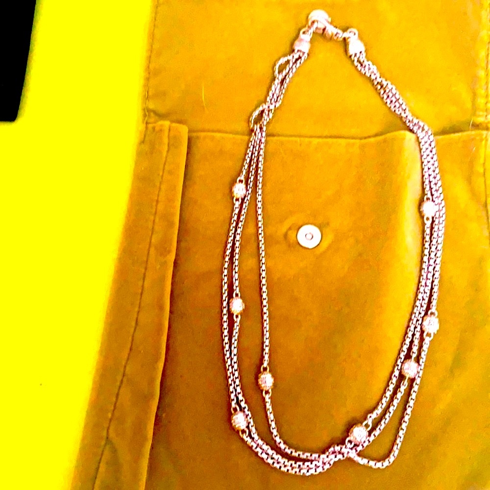 Judith Ripka three strand cz necklace. 💥BRAND NEW💥!!